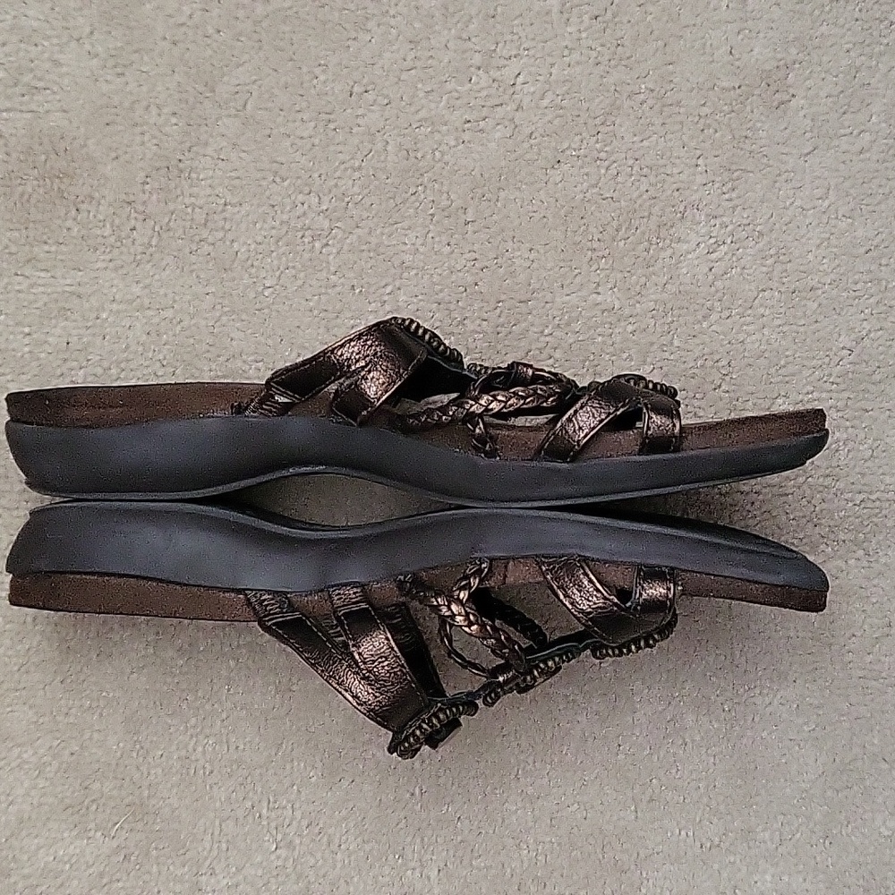 Brown Metalic Sandals - Picture 5 of 5